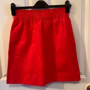 NWT J.Crew Orange Linen Skirt